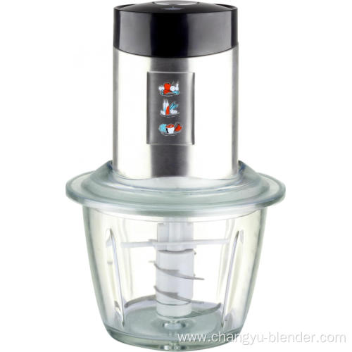 Electric food chopper in home kitchen